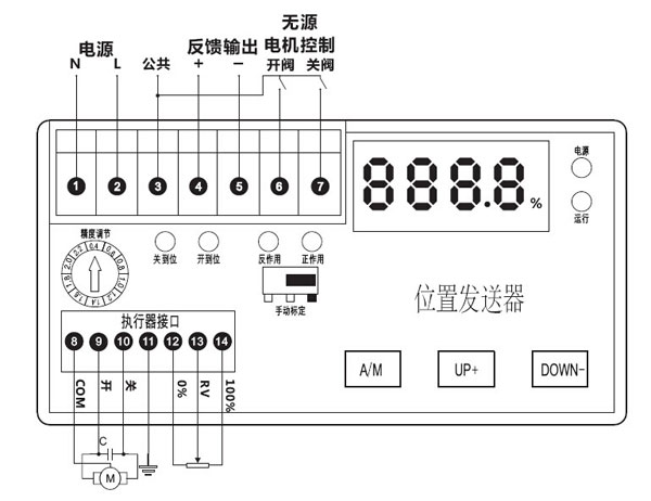 KZQ08-3A-p電動執(zhí)行器位置發(fā)送器